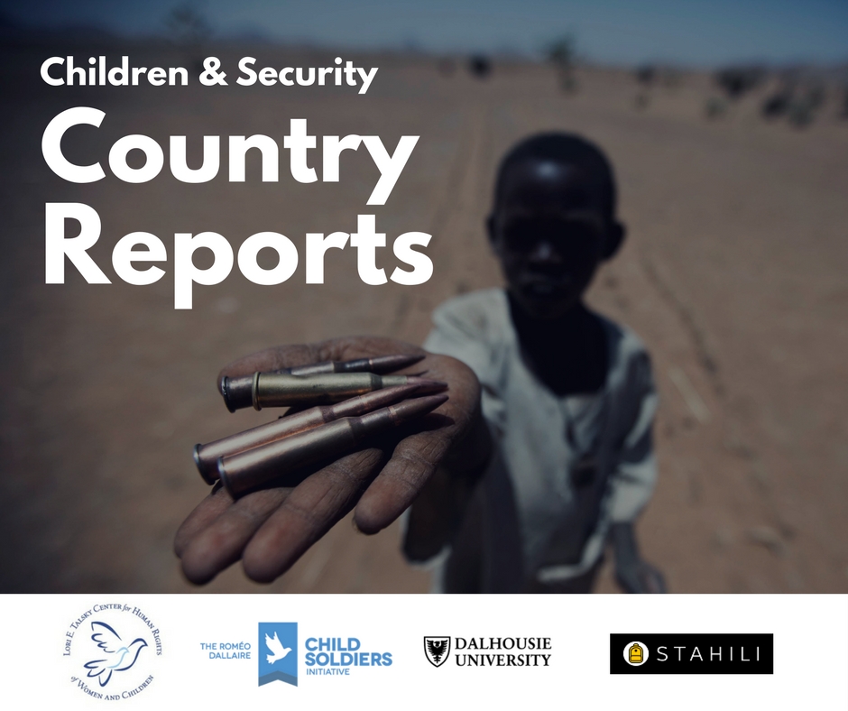 Stahili, Child Soldiers Initiative and the Talsky Center launch country reports on children in armed conflict