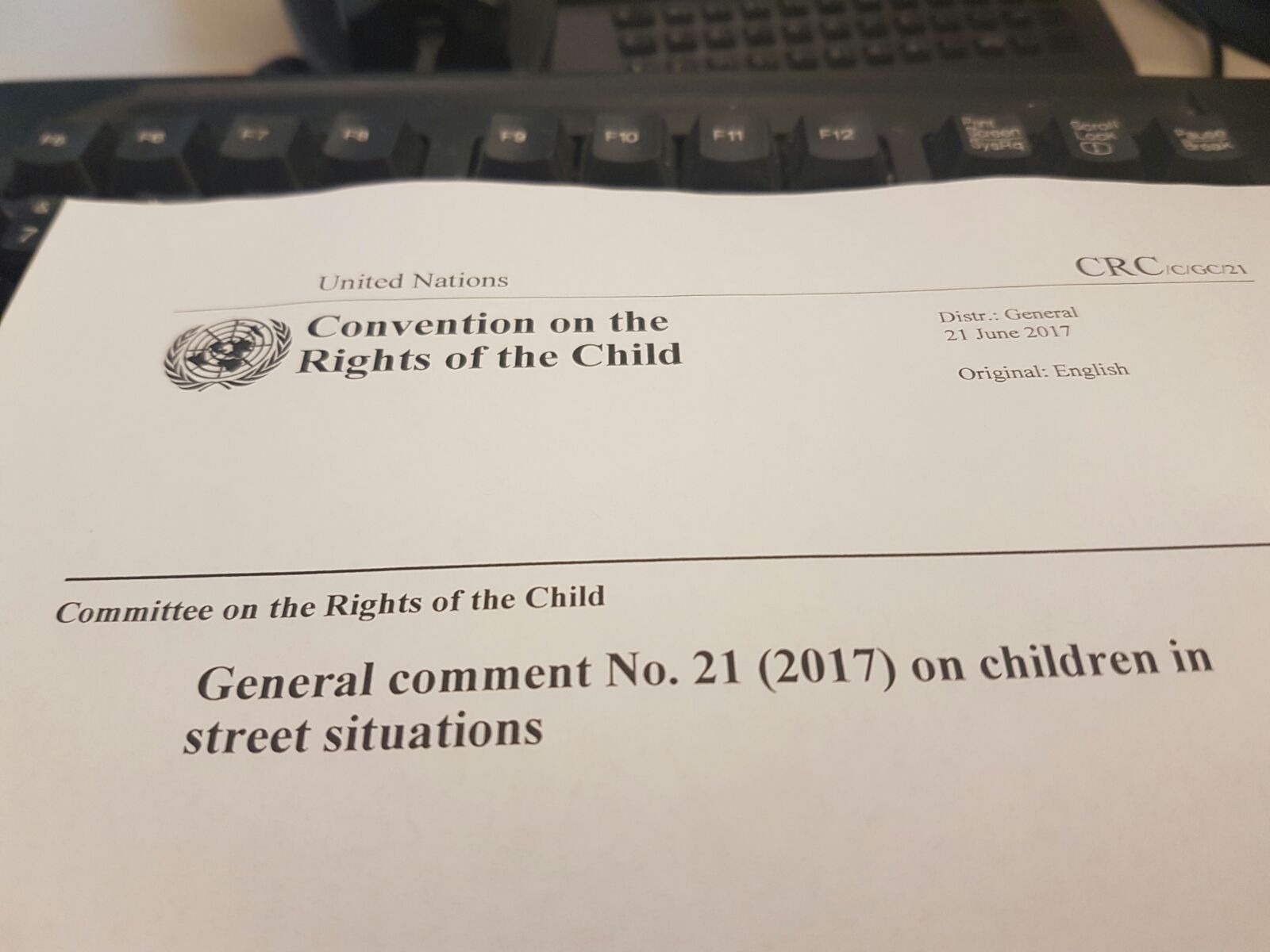 UN Committee to governments: institutionalisation of children in street situations should be a last resort